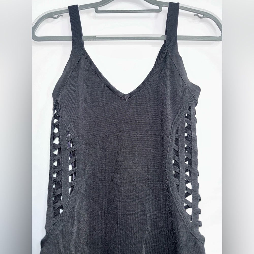 Bebe Black Cutout Bandage Mini Dress – Early 2000s Inspo - Picture 2 of 7